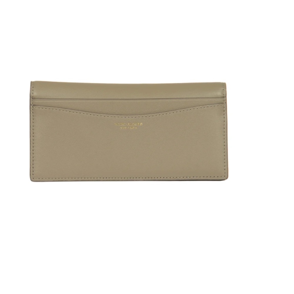 Marc Jacobs Taupe Slim Leather Card Wallet